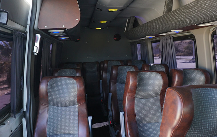 Van seats transportation services | Cabo Concierge